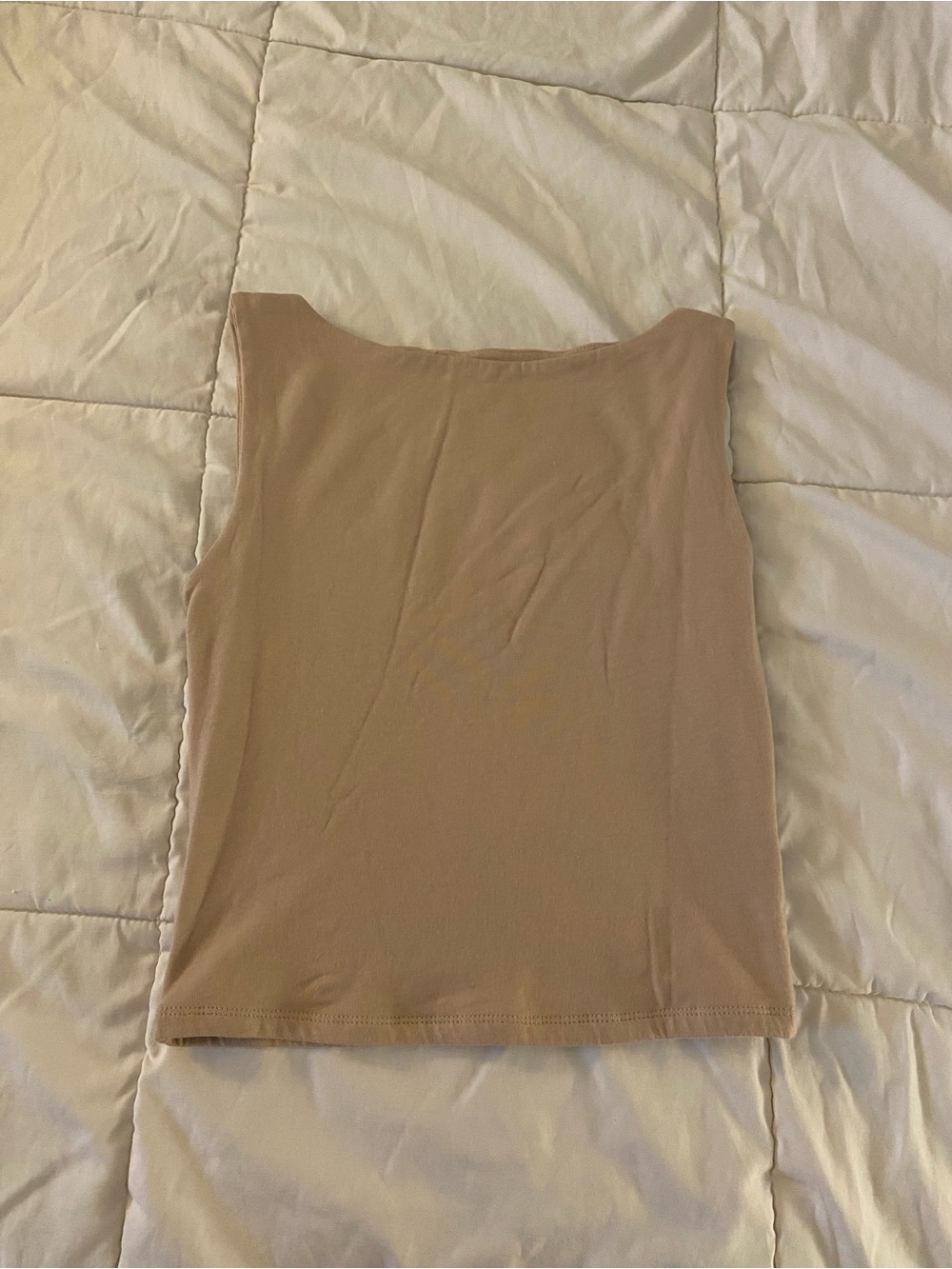 Pink Rose Beige Modal Blend Tank Top